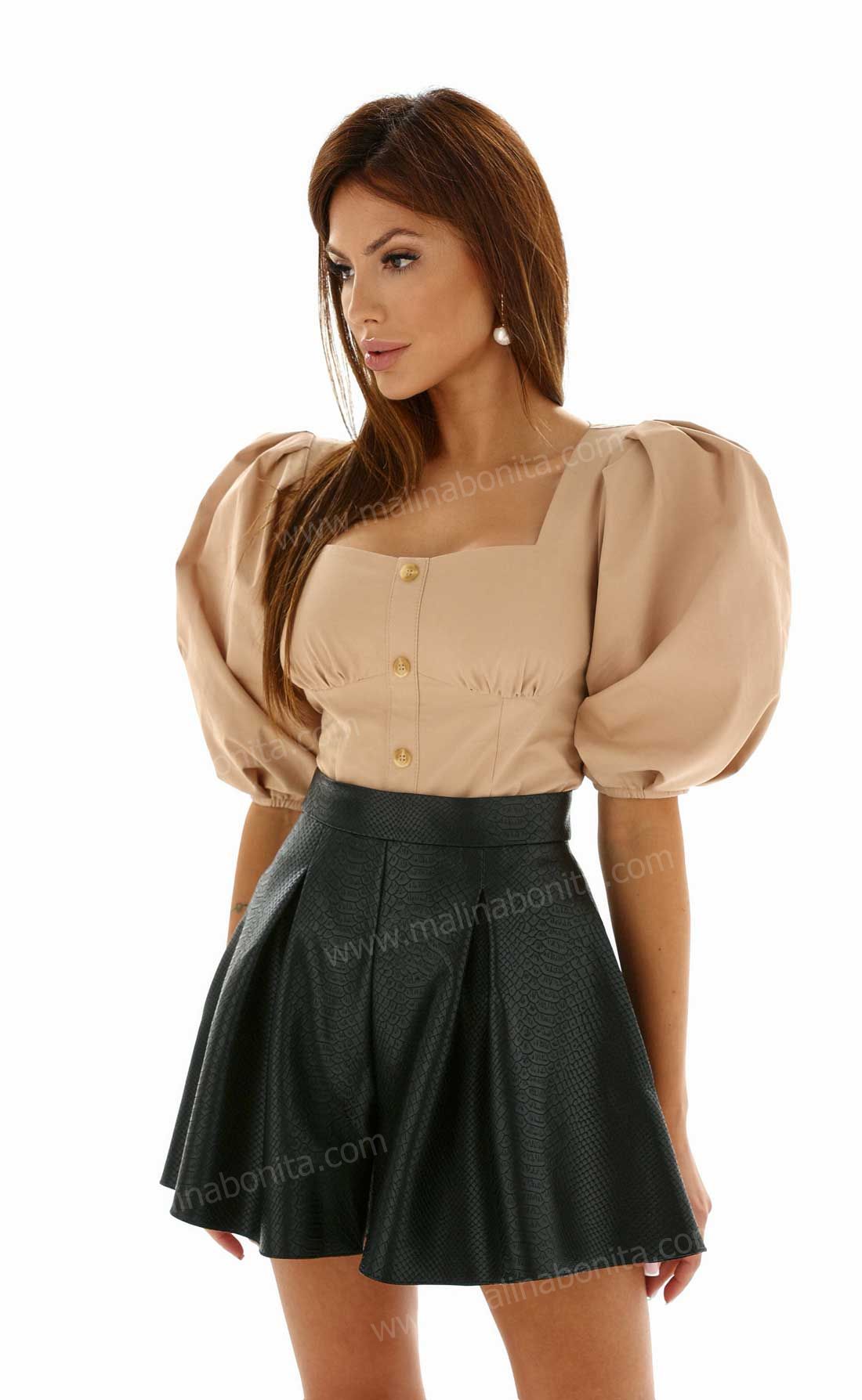 Блуза корсетного кроя Марта бежевый, Размер: 40 XS