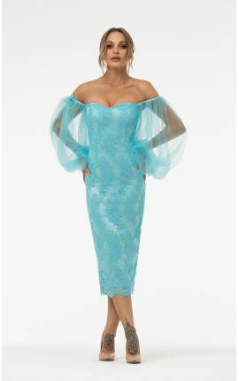 Платье-футляр с объемными рукавами Риджина тиффани, Размер: 42 S