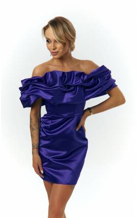 Платье мини корсетное Сальта фиолетовый, Размер: 42 S