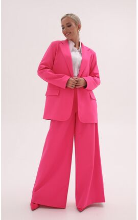 Жакет прямого кроя классика Дюрфор розовый, Размер: 48 XL