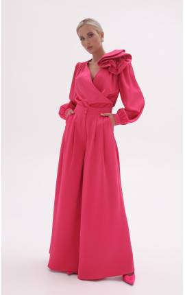 Костюм-двойка с брюками-палаццо Монтрей розовый, Размер: 40 XS