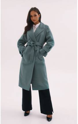 Пальто длинное с патами осока, Размер: 40 XS